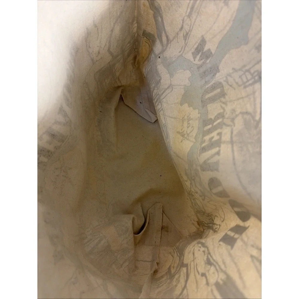 Hoover Dam Lake Mead Canvas Tote Shoulder Bag Double Sided Eagle Goats NWOT